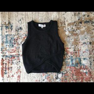 Maurie & Eve Black Crop Sweater - Small